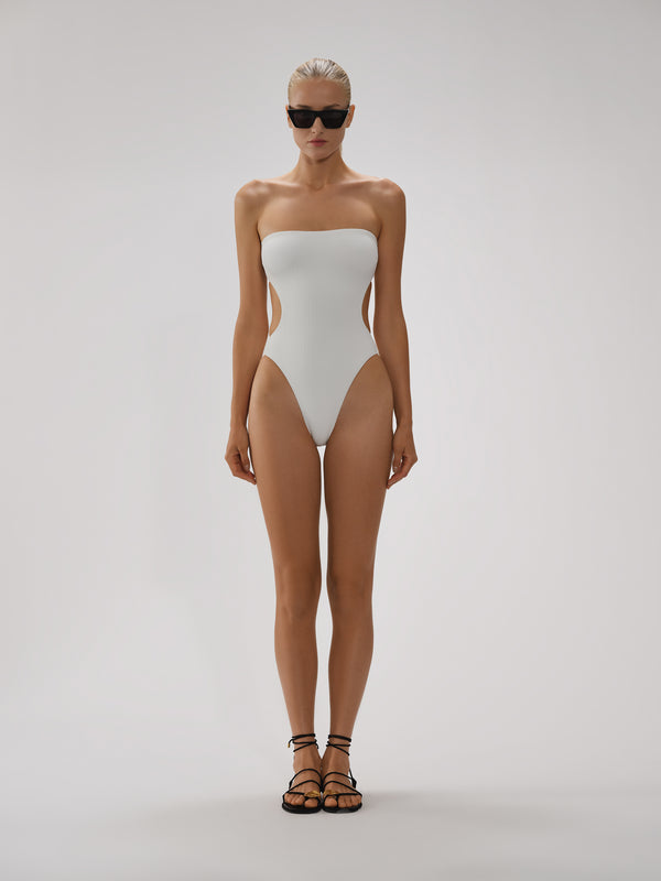 Sabine Cut Out Swimsuit in Crinkle