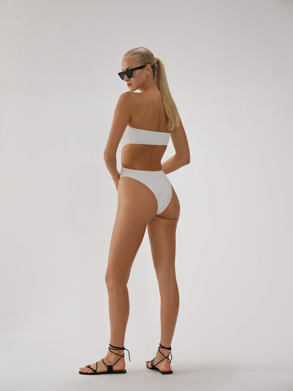 Sabine Cut Out Swimsuit in Crinkle