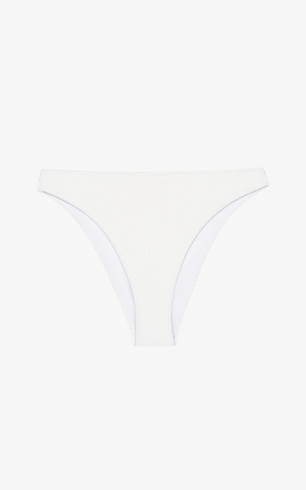 ROMY 90'S BOTTOM IN WHITE CRINKLE RIB – MAISON MARINE